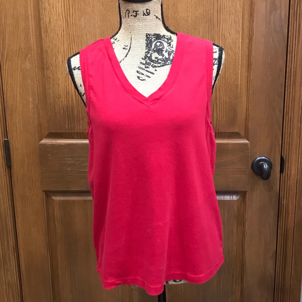 Athletic Works Woman Red Tank Top - Size 2X